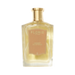 A clear glass bottle of Floris London EU Celest - Eau de Parfum with a gold cap and tan label, filled with light yellow perfume, on a white background.