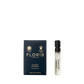 A 2ml sample vial of Floris London Cherry Blossom - Eau de Parfum, a floral fruity scent, is shown next to its navy blue box with gold crests.