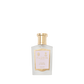 Floris London Cherry Blossom Hair Mist—a clear glass bottle with a gold cap and gold-trimmed label—displayed on a plain white background.