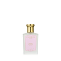 Floris London Cherry Blossom - Hair Mist 50ml in a clear bottle with a gold cap and pink label, shown against a plain white background.