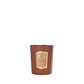 A brown Floris London "Cinnamon & Tangerine" candle, hand poured and richly scented, stands upright against a white background.