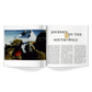 An open book, reminiscent of a coffee table book, reveals a photograph of two explorers in cold-weather gear on the left and an article titled "Journey to the South Pole" on the right. This is from the 2024|25 Catalogue by Floris London EU, which seamlessly blends adventure with timeless fragrances.