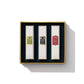 A festive gift set of British men's fragrances, Perfumer's Trilogy: For Him by Floris London EU, comes elegantly displayed in a white box with colorful accents.