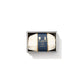 A bar of Floris London EU Elite Soap with a woody scent, wrapped in white paper with a dark blue and gold label, sits boxed on a white background.