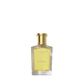 A clear glass bottle of Floris London JF - Eau de Toilette for men, with a gold cap and yellow label, is shown against a white background.