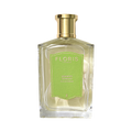 Floris London Jermyn Street Eau de Parfum comes in a clear glass bottle with a green label, gold cap, and a hint of gin fragrance.