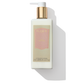 A rectangular white bottle with a gold pump dispenser, labeled "Floris London EU" and containing "Lily - Luxury Hand Lotion" in 250 ml (8.45 fl oz), formulated to soothe dry skin.