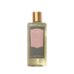 A transparent 250ml Floris London EU Lily Bath & Shower Gel with a floral scent, gold cap, pink label, and olive oil infusion.