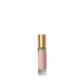 A small Floris London EU Lily - Eau de Toilette bottle with pink label and gold cap, featuring a lily of the valley scent, stands against white background.