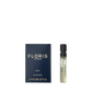 Floris London EU Lily - Eau de Toilette sample: a floral scent with lily of the valley in a dark blue 2ml box and clear spray vial.