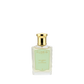A clear glass bottle of Floris London Mulberry Fig - Eau de Parfum, a floral amber scent with a gold cap, sits on a white background.