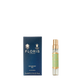 A 5ml bottle of Floris London Mulberry Fig Eau de Parfum stands next to its blue box on a plain white background.
