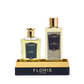 The Icon | No. 89 Duo by Floris London EU features No. 89 Eau de Toilette and Bath & Shower Gel on a matching black and gold tray.