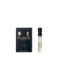 A Floris London No. 89 - Eau de Toilette sample vial stands by its navy-and-gold box, classic and elegant against a plain white background.