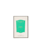 Floris London EU Rose Geranium Soap, 100g bar, in rectangular packaging with a teal label, silver-gray border, and a classic floral scent.