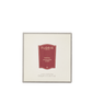 Floris London Santal - Shaving Soap & Bowl features a square soap box and elegant wood bowl, displayed on a cream background with red accents.