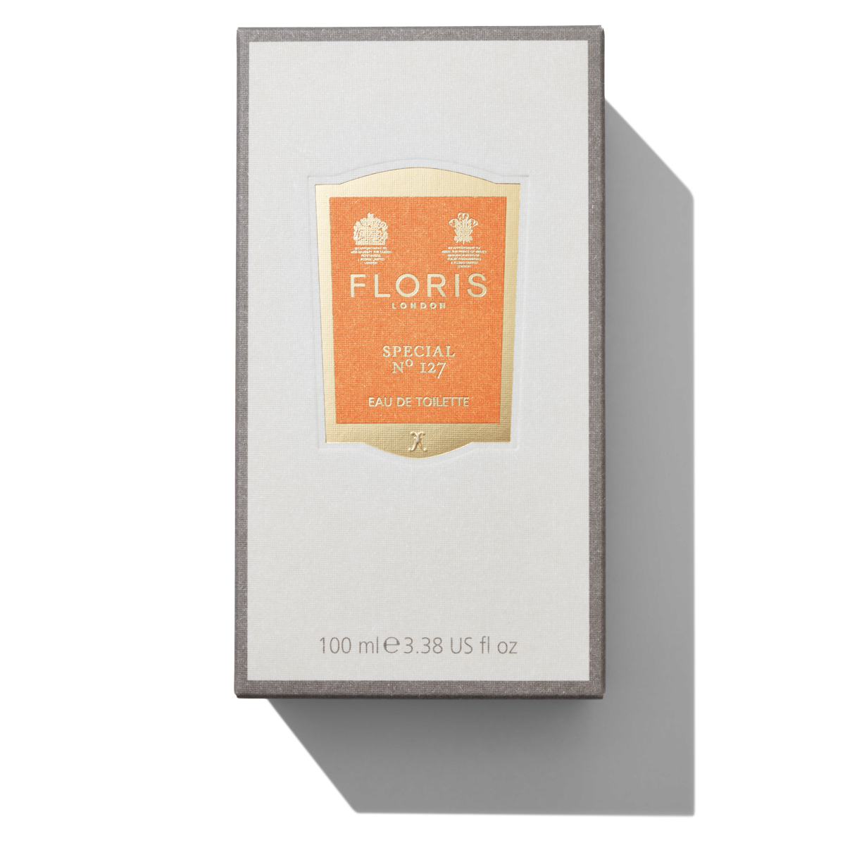 100ml White and Grey box with Orange Special No 127 label