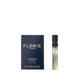 A small blue Floris London box sits beside a 2 ml spray vial of Tuberose in Silk - Eau de Parfum, showcasing this elegant fragrance.