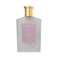 A frosted bottle of Floris London Violet - Mouthwash with a gold cap and lavender-gold label offers an ultimate touch of luxury to your routine.