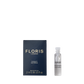 A small dark blue Floris London Violet Mouthwash box sits beside a clear 2ml vial labeled "Violet - Mouthwash.