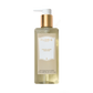 A clear plastic 250 ml pump bottle of Floris London EU White Rose - Hand Wash features a gentle formula with coconut olive and a gold-colored pump.